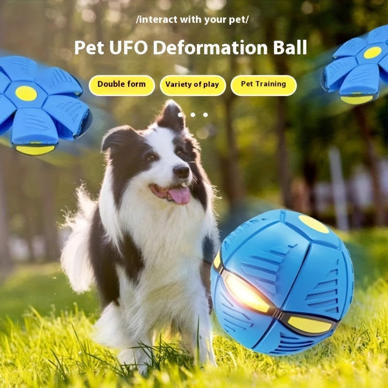 Pet Ball Toy, Novelty Elastic Dog Ball Toy with Transforming Design, Interactive Jumping Ball for Indoor/Outdoor Agility Training, Perfect Gift for Dogs, Medium Breed, No Batteries Needed, Dog Ball Toy, Outdoor Play, Playful Design, Durable Plastic
