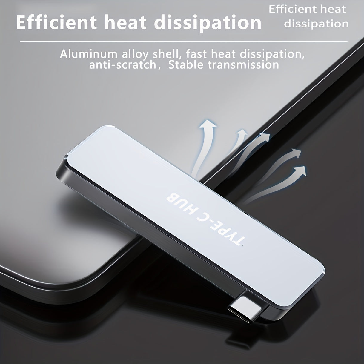 WOWSSYO 5-in-1 Type C Hub, Portable, USB 3.0, SD TF Card Reader, Good Quality and Durable, USB C Hub, Compatible with Laptop, for Men and Women, with Nice Small Gift