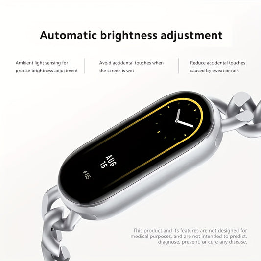 Xiaomi Smart Band 9, 4.11 cm AMOLED Display, 233mAh Battery, Up to 21-Day Battery Life, BT Wireless 5.4, 60Hz High Refresh Rate, 15.8g Lightweight and Comfortable to Wear, 150+ Sports Modes, Hundreds of Watch Faces, Smart Watch Fashion Watches for Men &