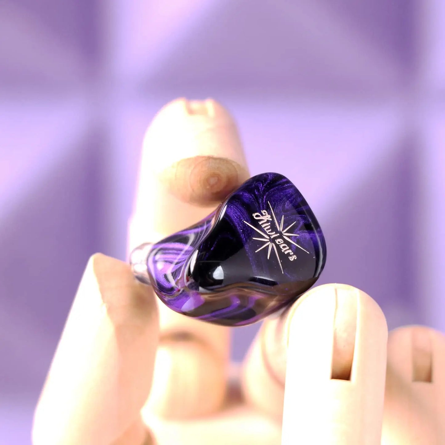 Kiwi Ears Quartet 2DD+2BA Hybrid In-Ear Monitor, HiFi Earphones with Hand-crafted Resin Shell, Detachable OFC Silver-plated