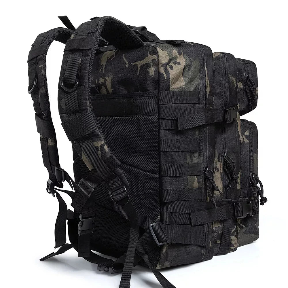 LHI 45L Men Hiking Backpack Tactical Hunting Treeking Travel Camping Bug Out Bag Outdoor EDC Survival Military Rucksack