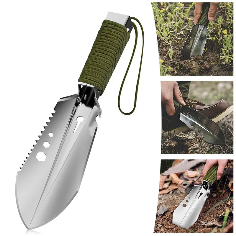 Portable Gardening Multi-Functional Shovel Outdoor Travel Shovel Small Stainless Steel Hand Shovel Garden Shovel