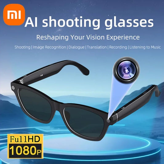 Xiaomi New V03 Smart Glasses 500W Pixel Video Camera AI Voice Translation With Video And Photo Bluetooth Recording Sunglasses
