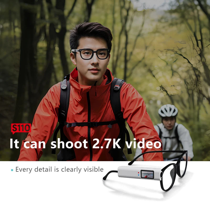 Glasses With Sports Camera 1080P HD WIFI Mobile Phone Interconnection Recording And Video Head-mounted Replacement Glass