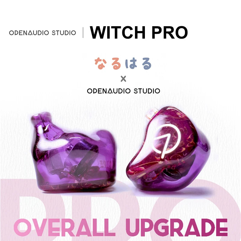 OpenAudio Witch pro In-Ear Earphone Hybrid Drive 1DD plus 1BA IEMS High-Fidelity Sound Isolation Earbuds for Music Enthusiasts