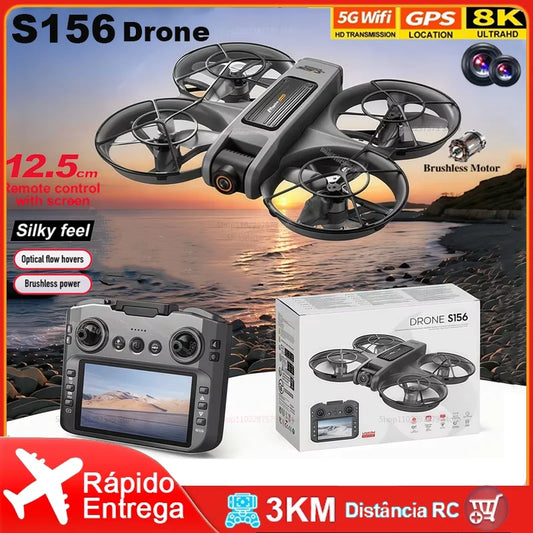NEW S156 Mini Drone 5G GPS Professional 8K HD Aerial Photography Remote Control Aircraft HD Dual Camera Quadcopter boy Toys Gift