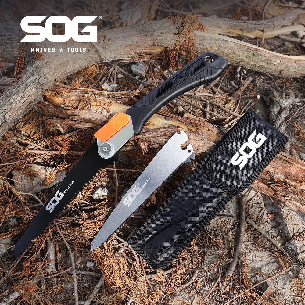 SOG FOLDING SAW Mini Manual Tool for Wood Hunting With Blades Portable Garden Hand tools Tourist Outdoor Survival Camping Gear