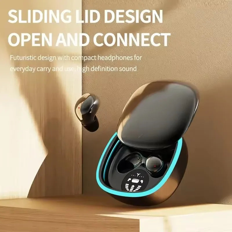 Invisible Earphones Mini Headphones Bluetooth TWS Wireless Touch Gaming In-Ear Earbuds Noise Reduction Sports Headset For iPhone