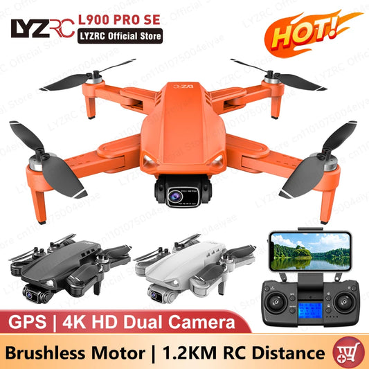 LYZRC L900 PRO SE 4K Professional HD Dual Camera Brushless Motor Drone GPS 5G Wifi Long RC Distance Foldable RC Quadcopter