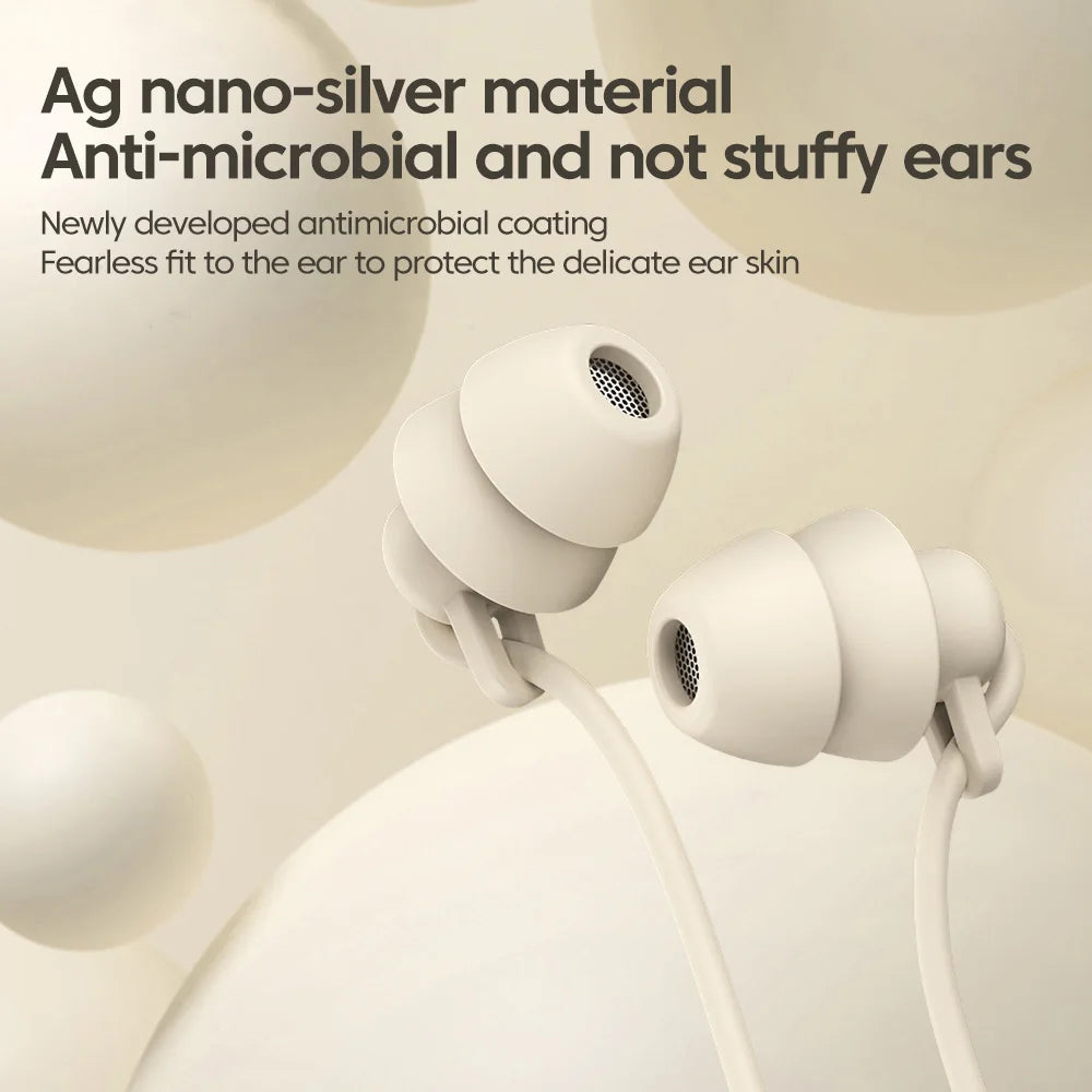 3.5MM/Type C Wired Earphone In-Ear Sleeping Headphone Noise Cancelling Handsfree Headset USB C Jack Earbuds For iPhone15 Samsung