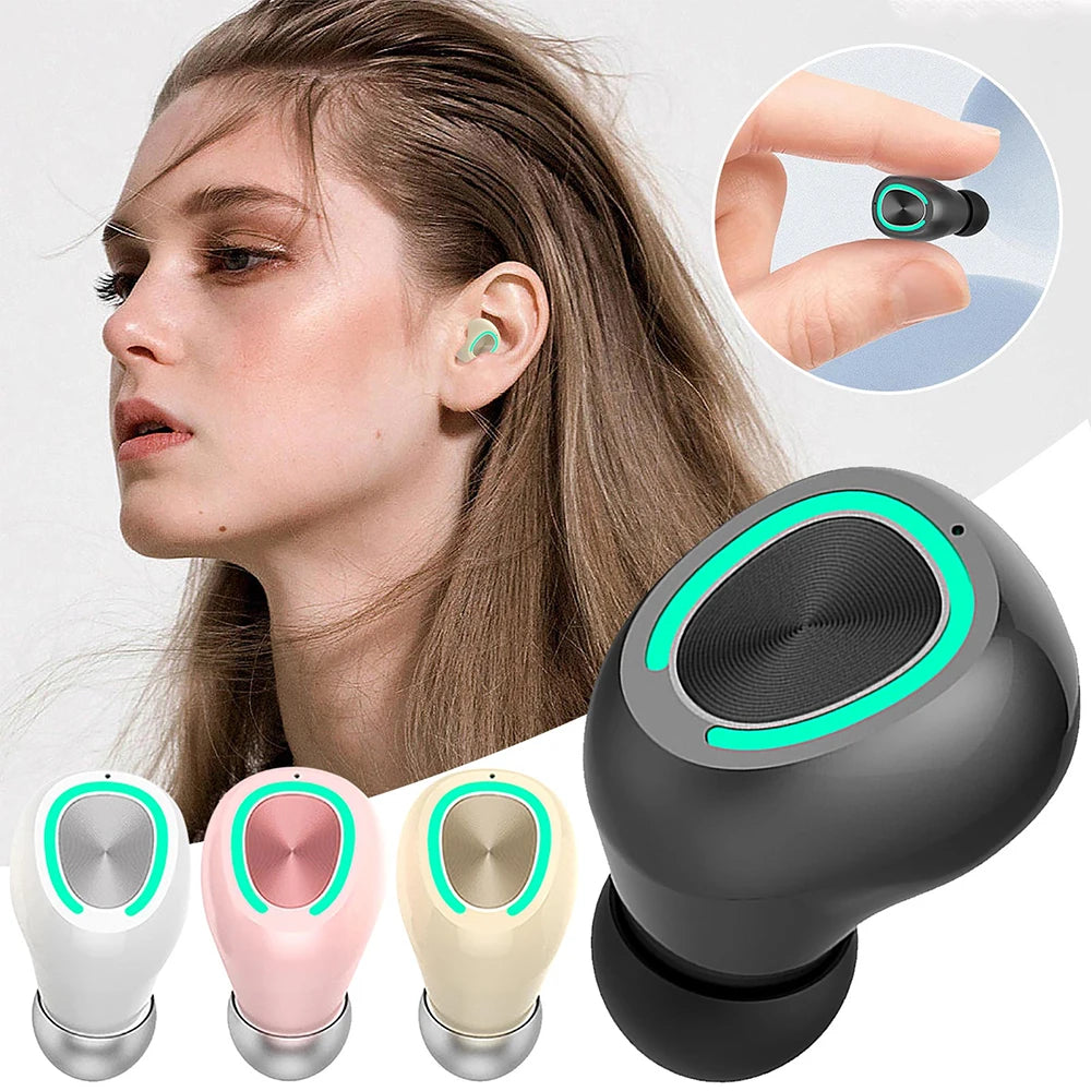 X6 Mini Bluetooth 5.3 Earphones Over Ear Wireless Bluetooth Headset In Ear Sport With Mic Handsfree Earbuds Headphones For Phone