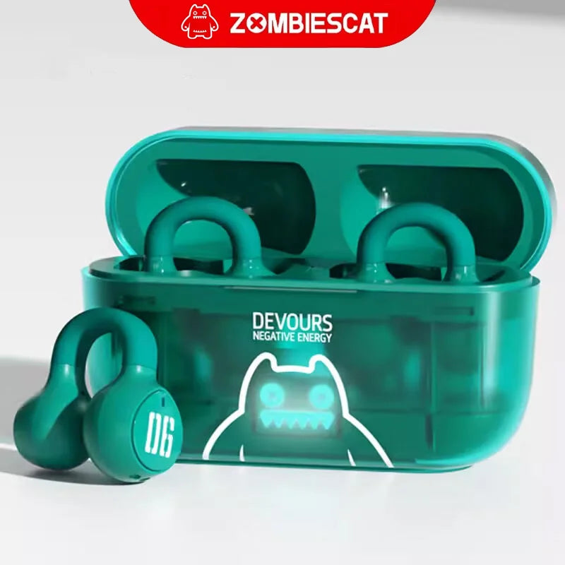 ZOMBIESCAT MGM-004 Bluetooth Earphones Adjustable Earbuds Cool light effect Headphones 360 ° ACS Panoramic Sound Effect