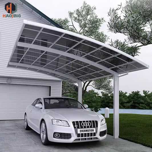 Luxurious Customized Aluminum gazebo carport 2 car exterior  3x6 outdoor metal canopy polycarbonate shed white garage Parking