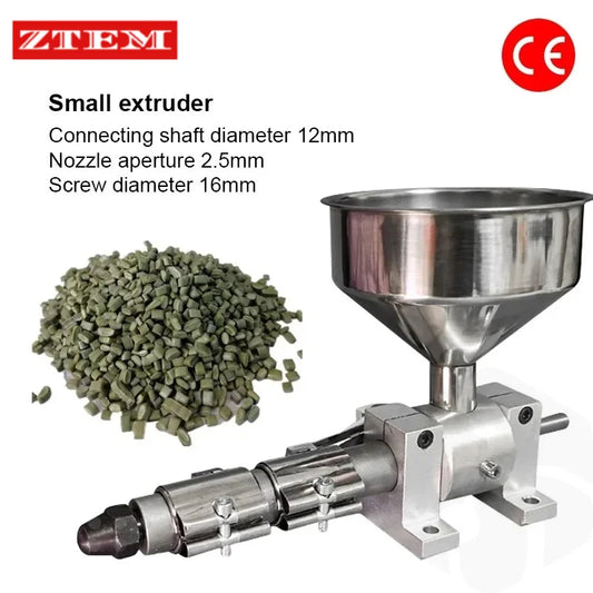 ZTEM Micro Plastic Extruder 220v Single Screw rubber powder 3D Printing Line PE PP ABS Extruder Extrusion Processing Tools