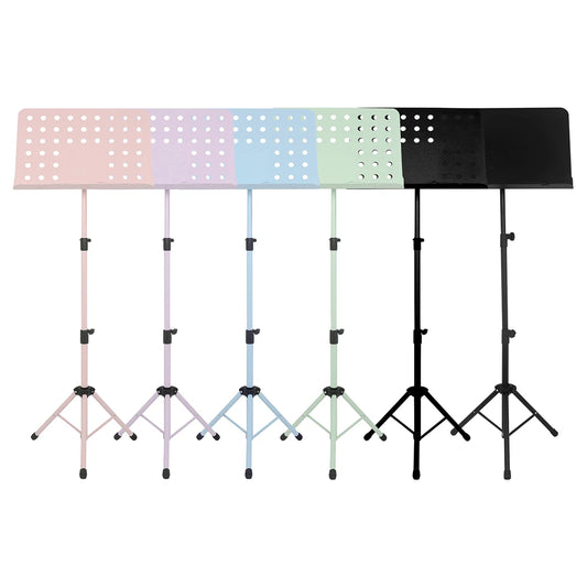 The New Music Score Stand Perforated Foldable Music Score Holder Lifted in Makaron Color Thickened  Stable Music Parts