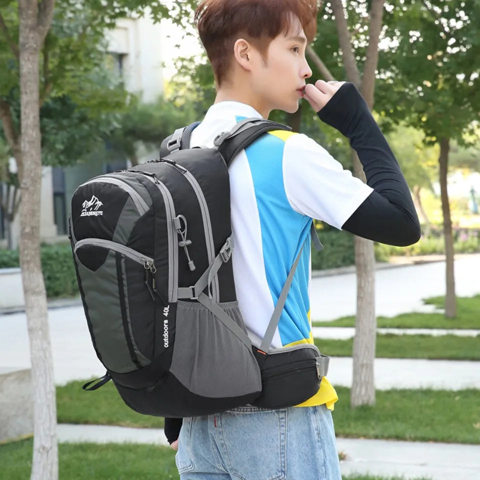 40L Travel Backpack Camping Men Women Large Hiking Bag Tourist Rucksack Waterproof Outdoor Sports Climbing Bag Quality Luggage