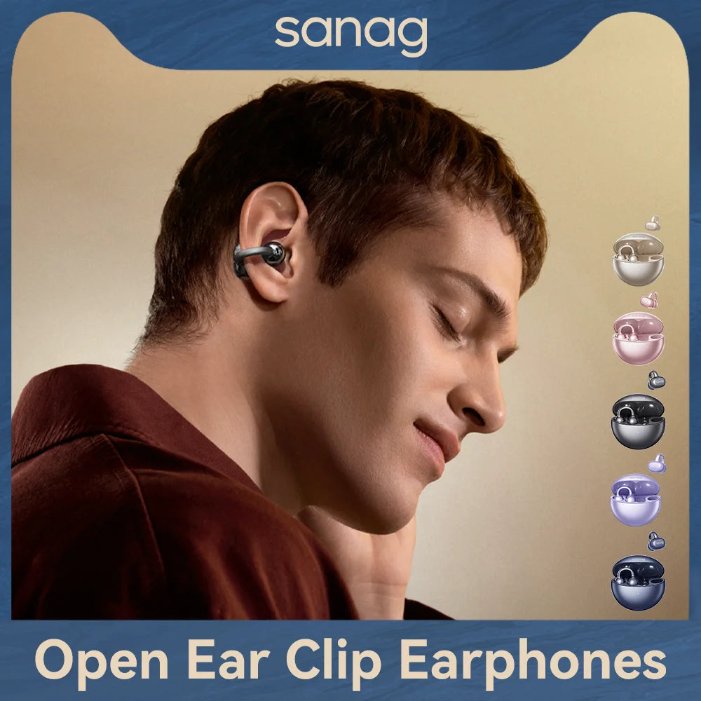 Sanag S6S Pro 3D Stereo Sound Bluetooth Headphones Open Ear Earphone Sport Wireless Flash-sale Headset Choice APP Control Earbud