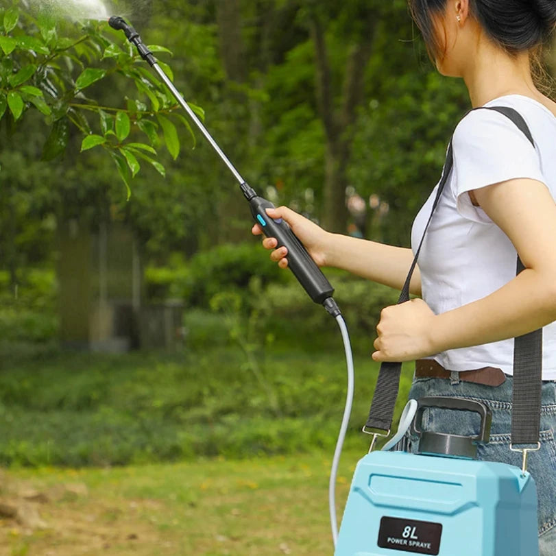 Electric small pesticide spray 5/8L can automatically recover high-pressure pesticide sprayer for agricultural flower spraying