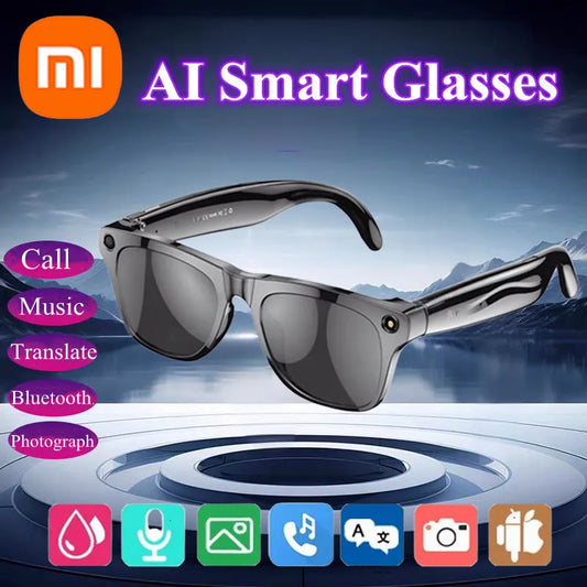 Xiaomi 4K HD Smart Glasses Bluetooth AI GPT Camera Call 260Mah Battery Voice Assistant Translate Identify Objects Smart Glasses