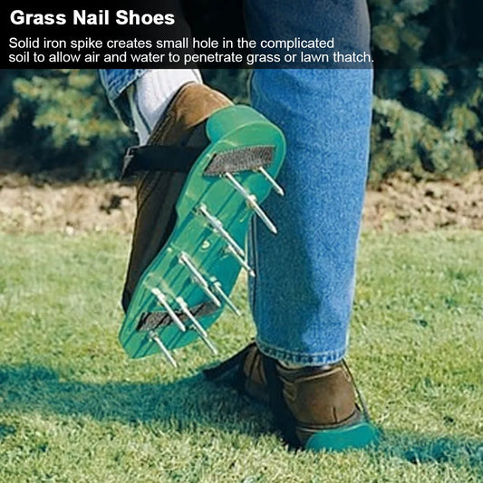 Garden Yard Lawn Aerator Shoes Grassplot Aerating Soil Spike Sandals