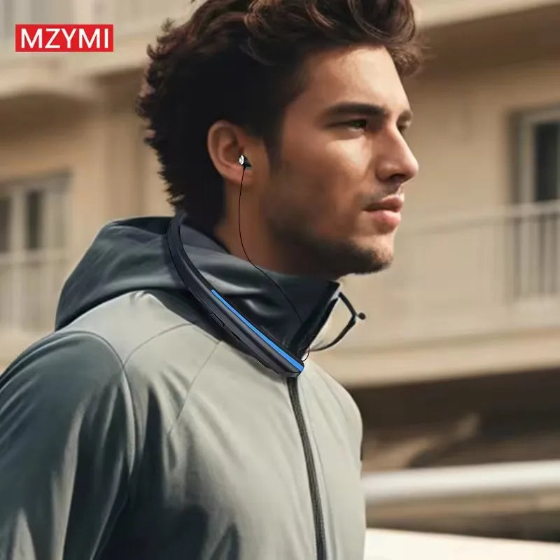 MZYMI Neckband Wireless Earphone HX801 TWS Bluetooth Earbuds Noise Cancelling Waterproof Sports Headset In Ear Headphones