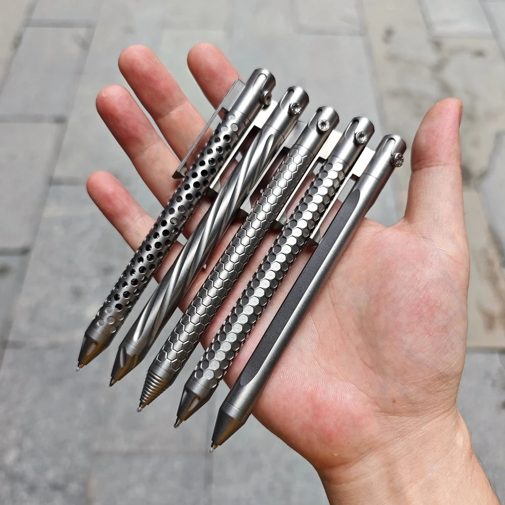 EDC Titanium Alloy Pen With Collection Writing Multi-functional Portable Outdoor EDC Tools