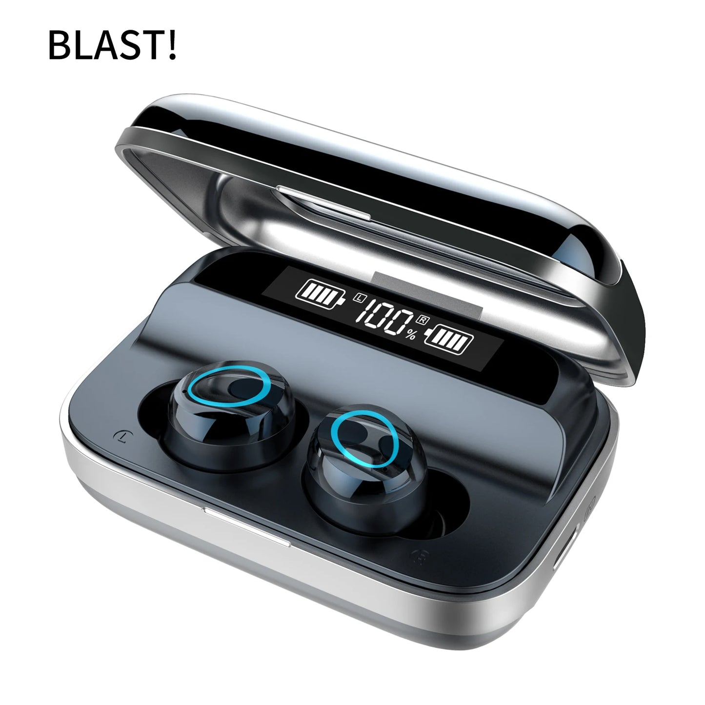 Newest BLAST! i09 Earphones TWS True Wireless Stereo Sports Bluetooth Headphones noise reduction LED Display Wireless Earbuds