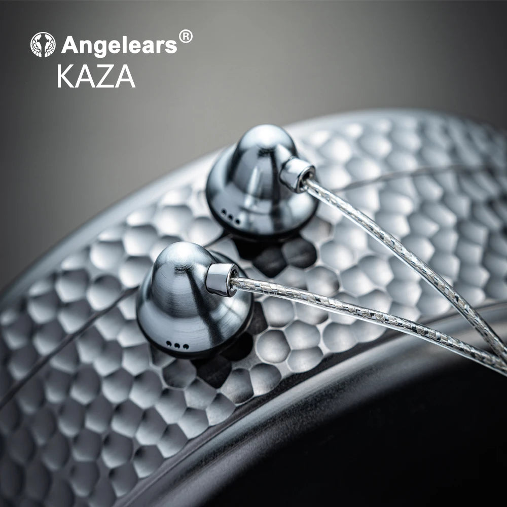 Angelears KAZA 15mm Dynamic Driver Flat In-ear Earphones High-Quality Sound Comfortable Wearing Wired earbuds 3.5mm