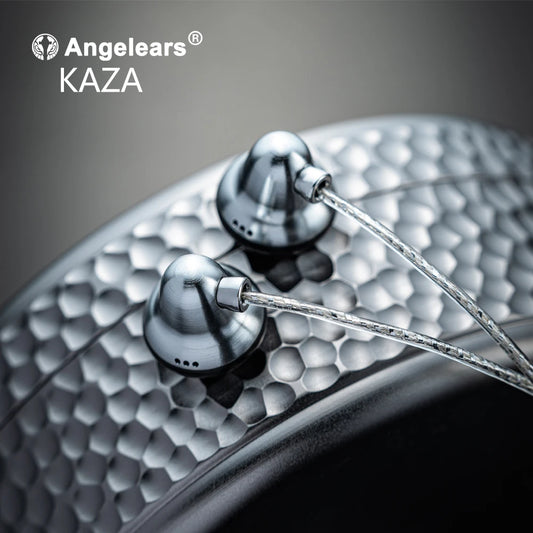 Angelears KAZA 15mm Dynamic Driver Flat In-ear Earphones High-Quality Sound Comfortable Wearing Wired earbuds 3.5mm