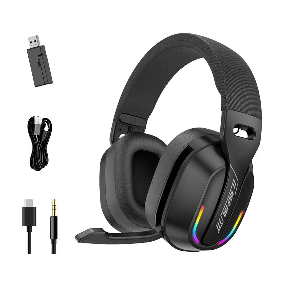 MZYJBL Bluetooth Headphones GT100 ENC Noise Cancelling 2.4G Wireless Headset Over Ear 5.4 Earphone Waterproof Sports Earphones