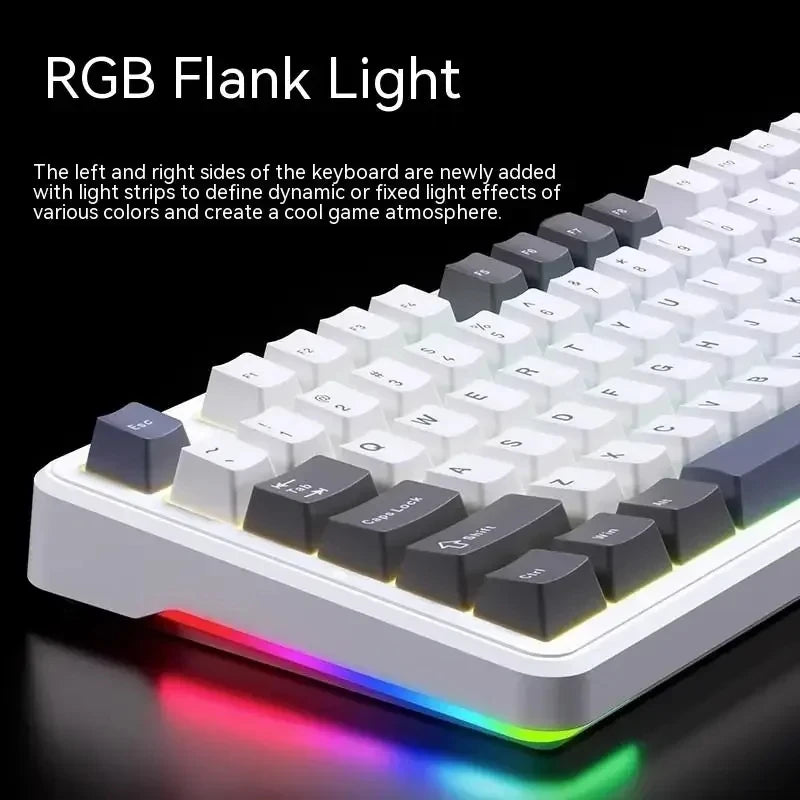 AULA F87Pro/F87 Mechanical Keyboard,Tri-Mode 2.4G/Wired/BT Wireless Keyboard,87 Key RGB PBT Gaming Keyboard