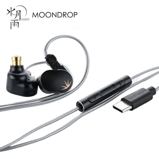 MOONDROP CHU II DSP Headphones High Performance Dynamic Driver USB-C In-ear Monitors TYPE-C With microphone earphone