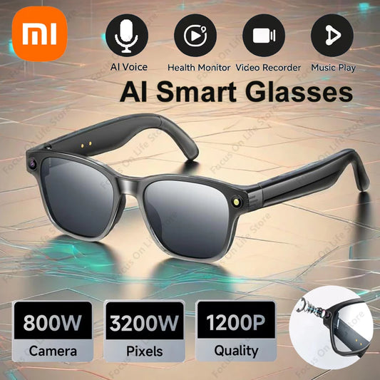 XIAOMI AI Smart Glasses 8 Million Camera Bluetooth Sunglasses Shoot Audio Call Video Music Player Multifunctional Smart Glasses