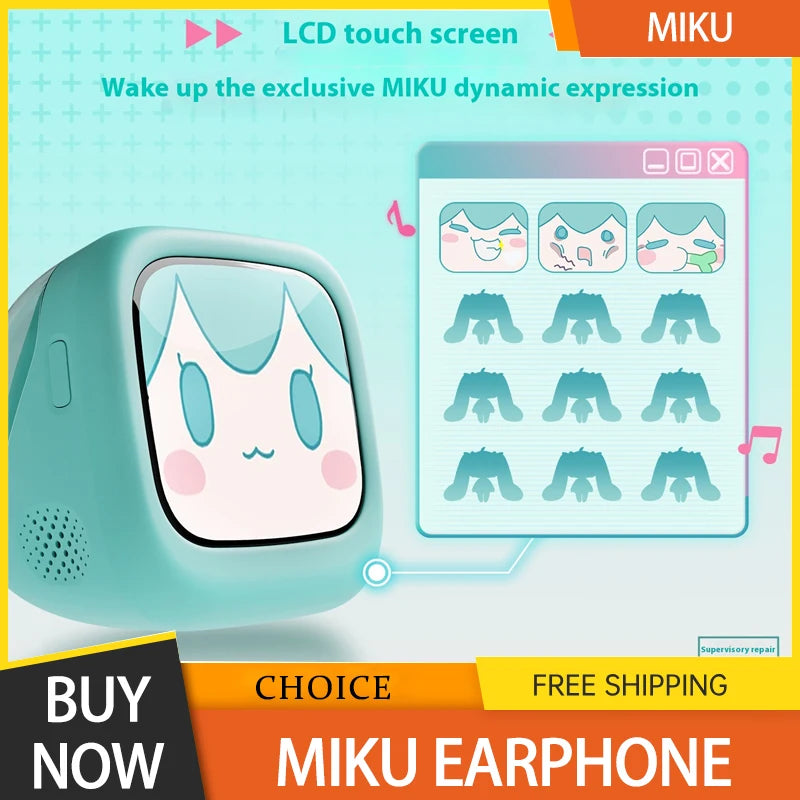 Earphone Wireless Bluetooth Headphones Set Anime Cartoon Silicone Protective Cover Semi-In-Ear Custom Girls Toys Cute Gifts