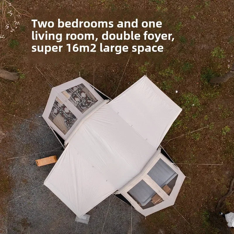 Outdoor Camping Cloud Cover Automatic Inflatable Tent A Tower Canopy Outdoor Camping Large Rainproof Sunshade Shelter