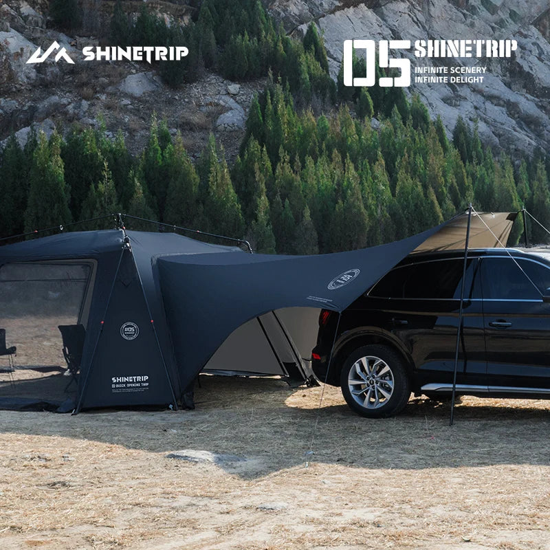 ShineTrip Oversized Dome Tent Quick Setup Tent Waterproof Sunproof Silver Coated Canopy Camping Auto Dome 05 Series