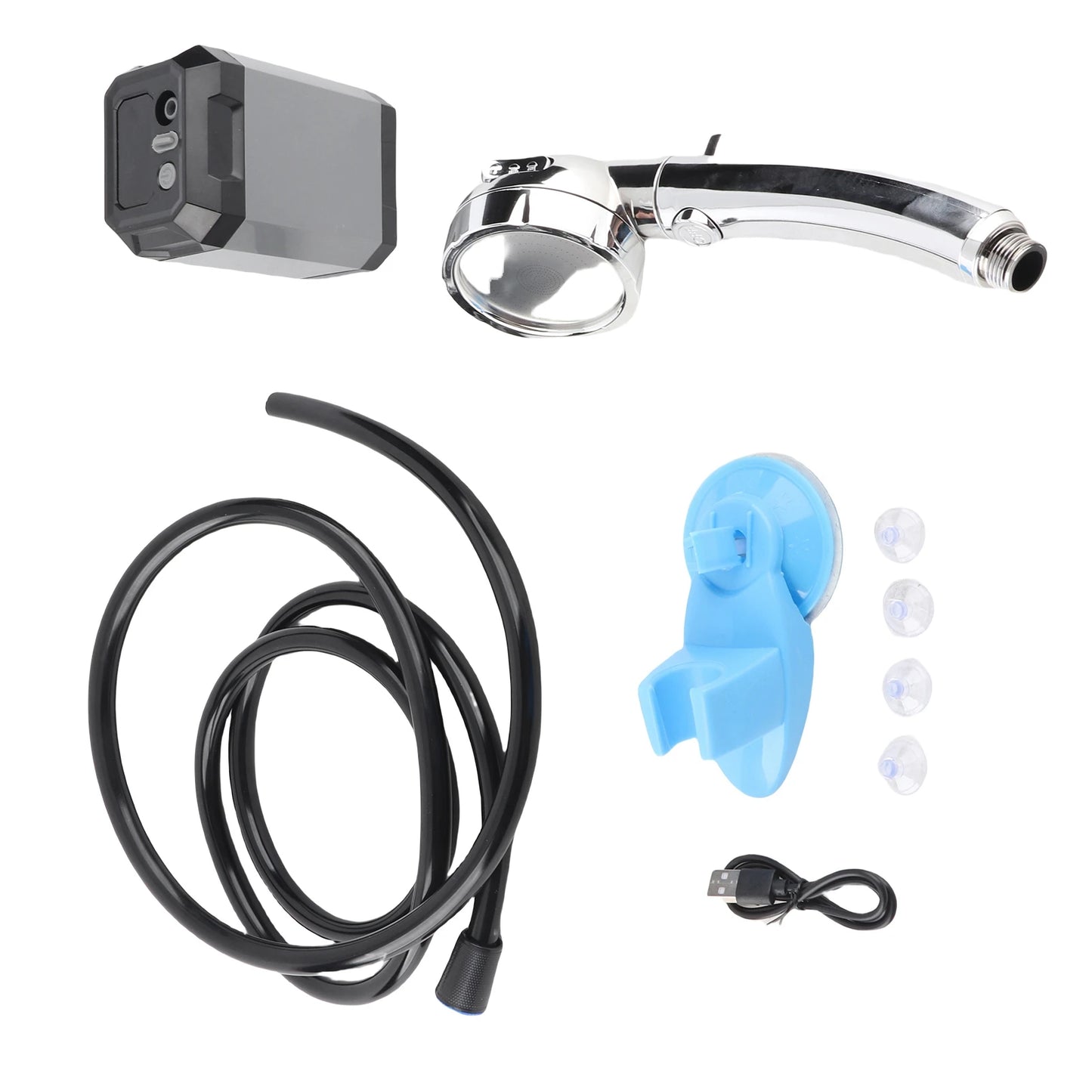 Outdoor Electric Shower Pump Portable Cordless Camping Shower Outdoor Digital Display Electric Shower Pump Rechargeable Shower