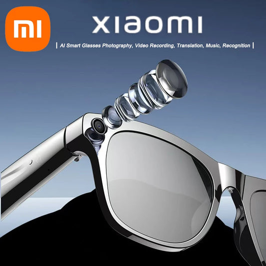 Xiaomi 4KHD AI Smart Glasses GPT 100mp Multifunctional Camera Chat Bluetooth Call Voice Assistant Music Player Smart Translation