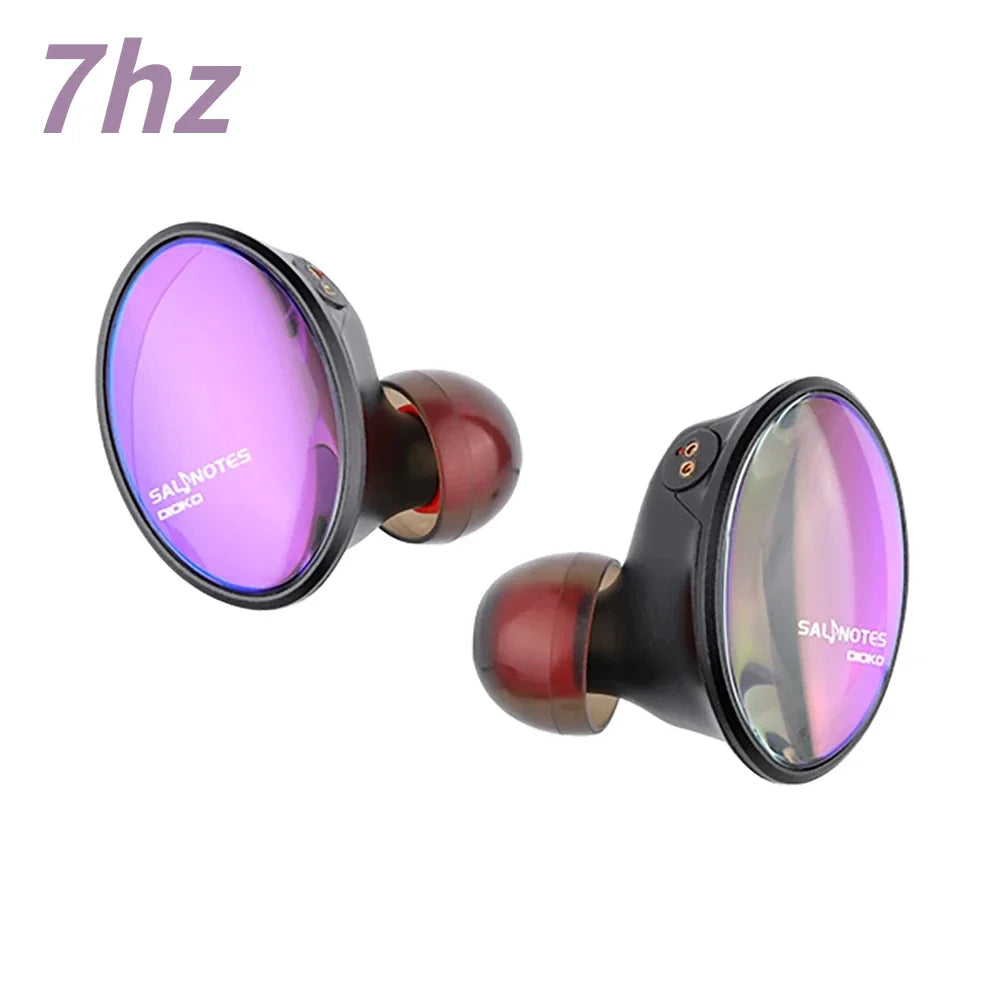 7HZ Crinacle Salnotes Dioko Headphone 14.6mm Planar Diaphragm Driver In Ear Earphone HiFi Music IEM Detachable Cable