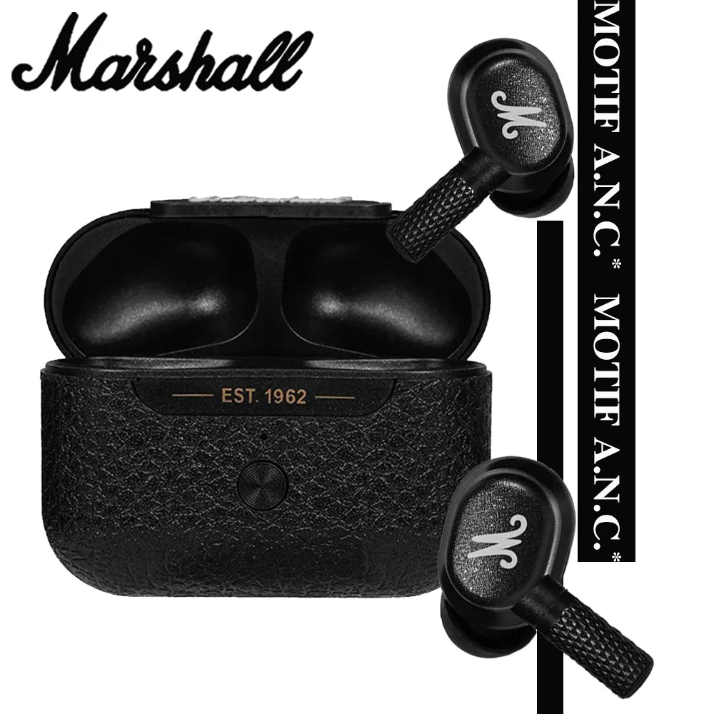 New MARSHALL MOTIF ANC True Wireless Bluetooth 5.2 Headphones Active Noise Cancelling Headphones in-ear Waterproof Headset