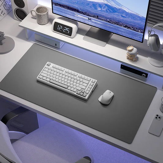Mouse Pad Portable Mousepad Large Office Waterproof Non-slip PU Suede Stitched Edges Desk Mat Computer Keyboard Desk Pad