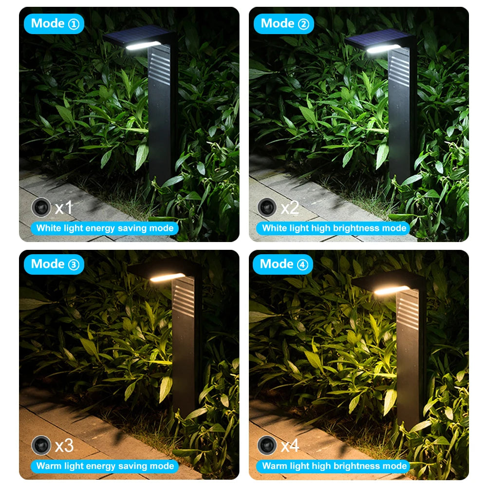 Super Bright Solar Powered Pathway Lights Outdoor Waterproof Landscape Lighting 2 Modes Driveway Sidewalk Walkway Garden Decor