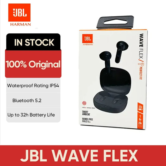 JBL WAVE FLEX Wireless Bluetooth In-Ear Headphones Noise Canceling Sports Waterproof Subwoofer Headphones