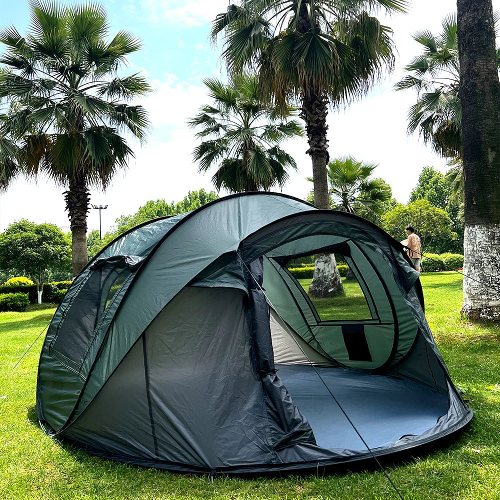 A pop-up tent, camping waterproof tent, garden tent, 5-8 person tent, outdoor tent, suitable for camping and hiking trips