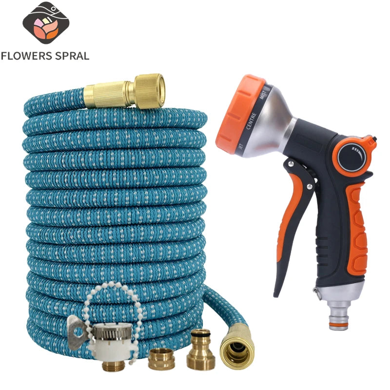 25-125FT Expandable High-Pressure Magic Hose, High-Pressure Multifunctional Spray Gun, Home Garden Watering Tool
