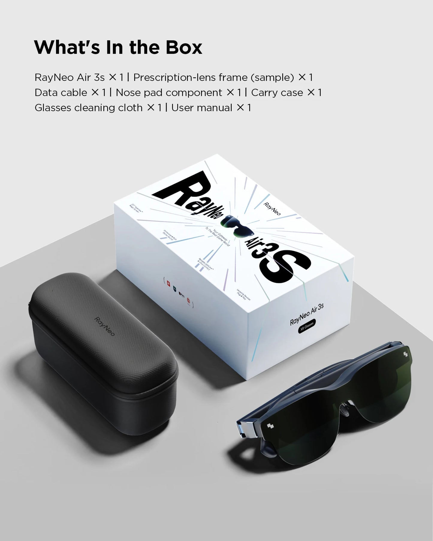 TCL Rayneo Air 3s Smart AR Glasses 120hz OLED Screen Private Cinema Pocket For iPhone Android PC Switch PS4 XBOX Gaming Glasses