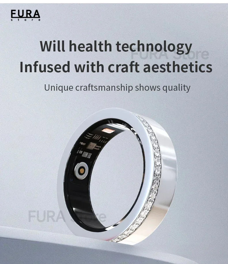 2025 New V8 Smart Ring Sleep Heart Rate Monitor IP58 Waterproof Bluetooth compatible with 5.0 multiple sports modes Android IOS