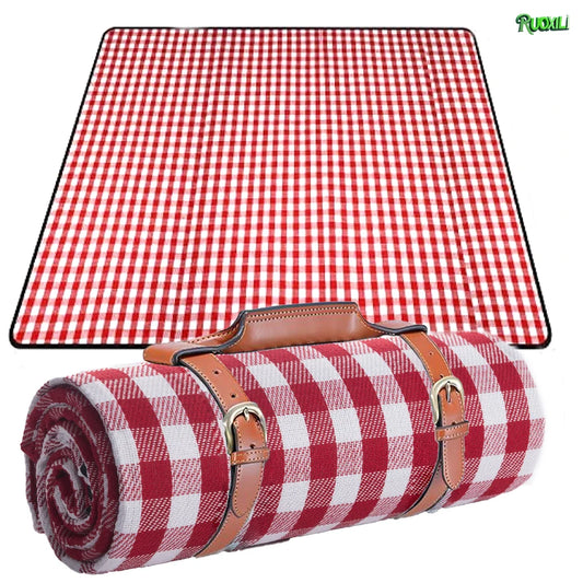 Extra Large Picnic Blankets PortableAnd aterproof Sandproof Foldable Outdoor Blanket Fashion Handy Mat Tote Picnic Blanket