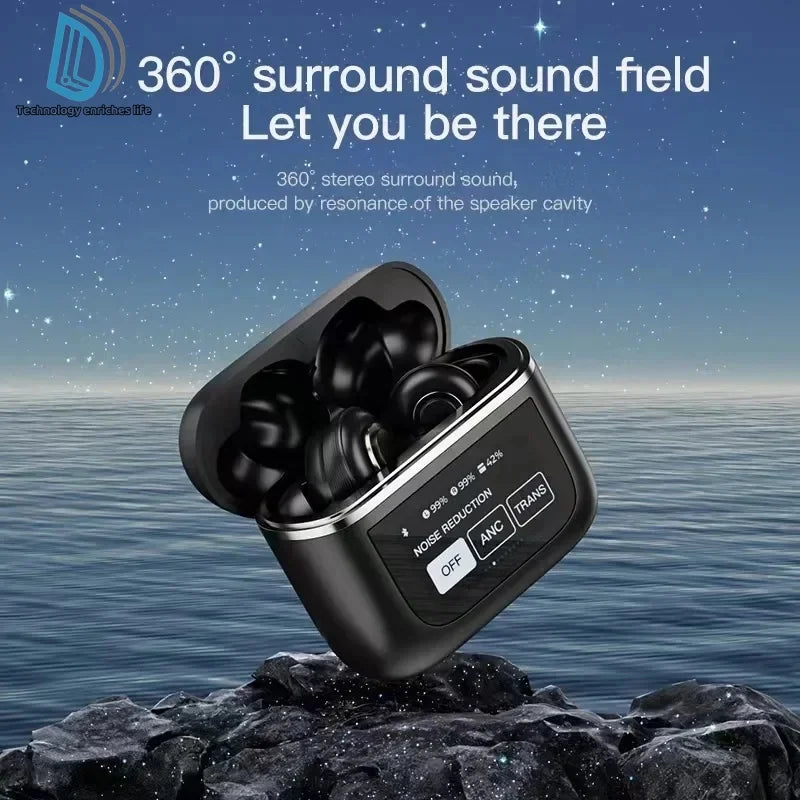 New Design ANC+ENC TWS V8 In-Ear Headphones Noise Cancelling Wireless Earbuds Gaming Compatible Smart Phones Computers Laptop