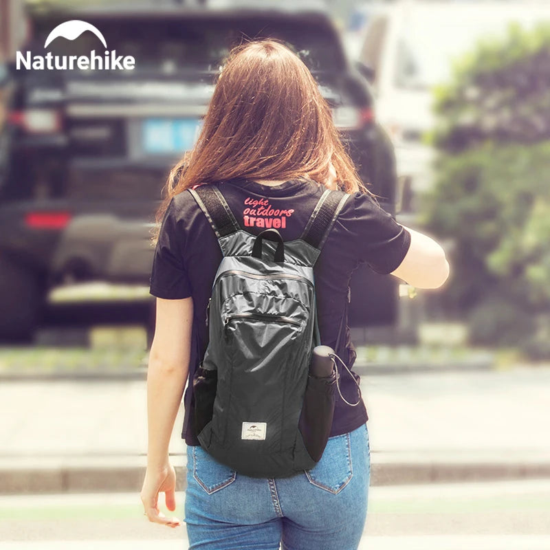 Naturehike 18L Camping Backpack Portable Ultralight Waterproof Nylon Bags Man Outdoor Foldable Sports Travel Hiking Backpack